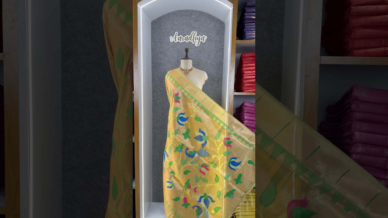 Paithani Soft Silk Lotus Jaal Dupatta