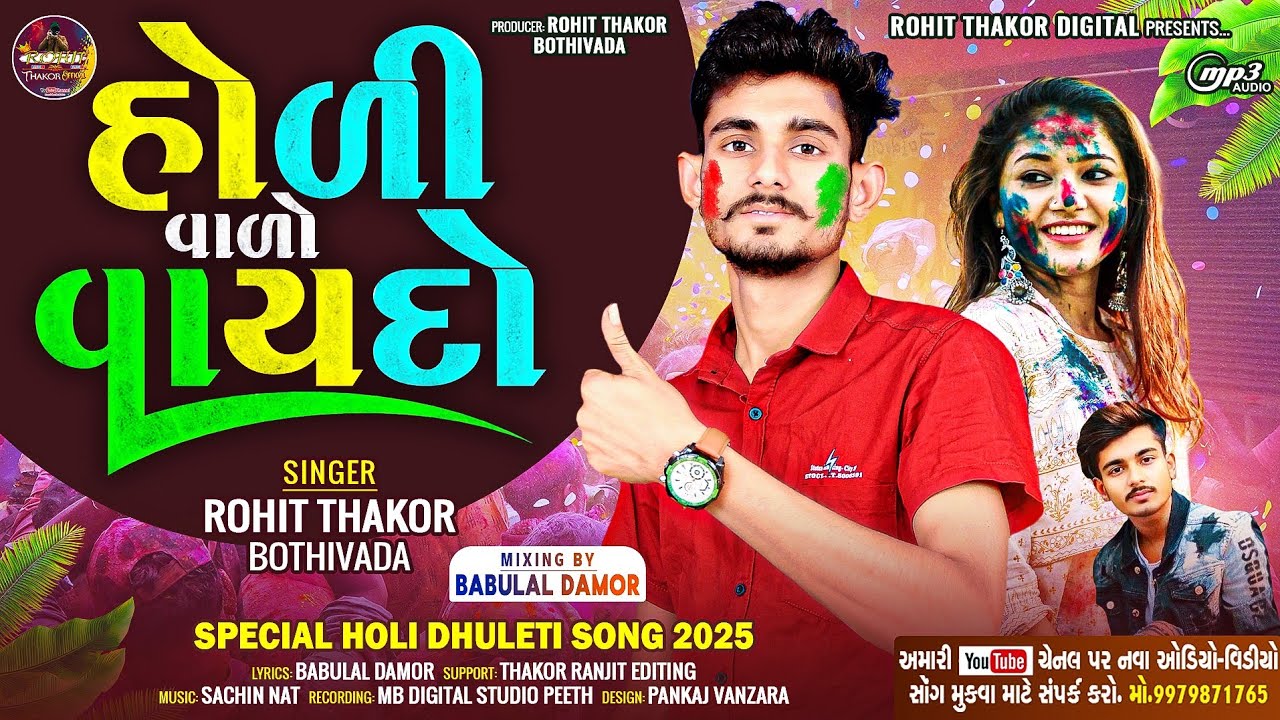 હોળી વાળો વાયદો ! રોહિત ઠાકોર બોઠીવાડા ! naw gafuli song_2025 Rohit thakor bothivada ! હોળી નુ ગિત