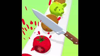 Cartoon. Game Perfect Slices. Cutting vegetables. Food screenshot 5