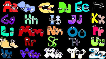 Alphabet Lore Snakes transform Uppercase and Lowercase Letters from Y (A-Z)
