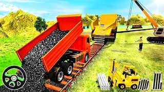 Indian Railroad Train Drive Road Construction Sim - Best Android Gameplay screenshot 4