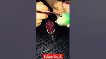 Easy Way To Paint Nails اسهل طريقة لتزين الاظافر افكار حيل 
