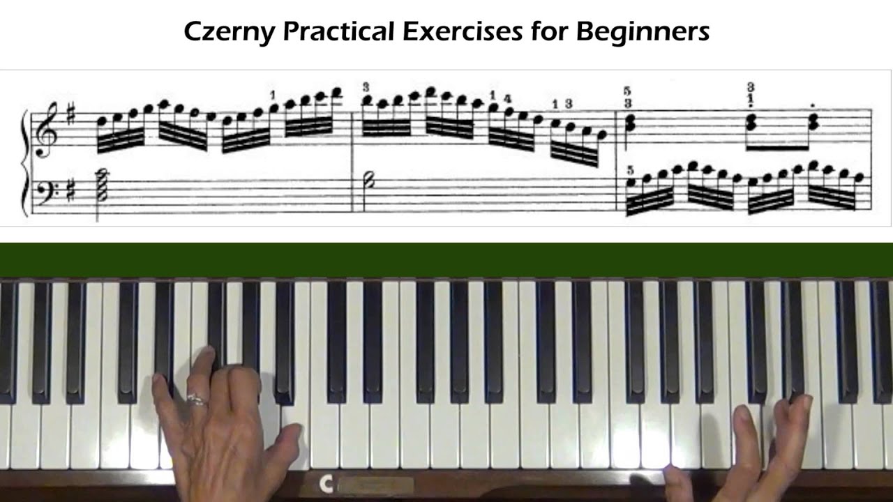 Czerny Practical Exercises for Beginners Op. 599, No. 59 Piano Tutorial