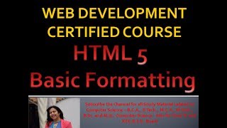 Html Formatting tags | Changing Colours | Web Development Certified Course