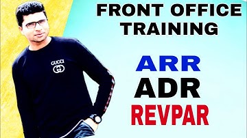 What Is ARR, ADR, REVPAR in hotel | Front Office Training Videos | Front Office | Front Office