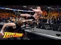 Reigns vs ambrose vs lesnar  winner faces triple h at wrestlemania wwe fastlane 2016