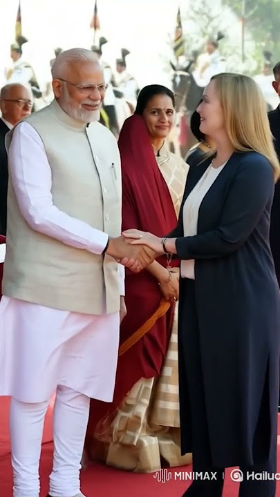 Prime Minister Modiet italian Prime Minister giorgia meloni #modi #giorgia_meloni #indiavisit