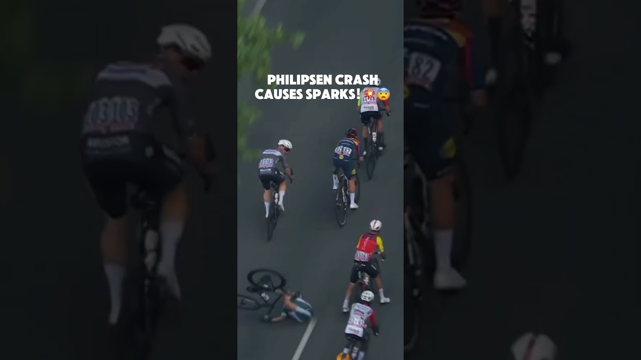 💥SPARKS in Jasper Philipsen CRASH 😨 