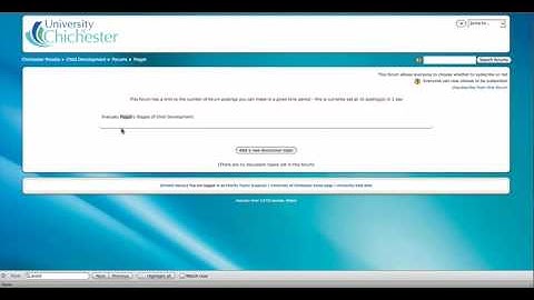 Creating Forums in Moodle