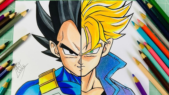 como desenhar o rosto do vegeta｜Pesquisa do TikTok