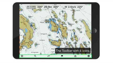Seapilot navigation app - Toolbar