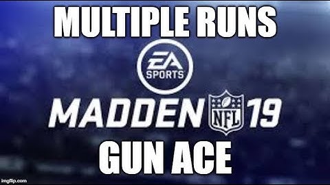 Madden 19 Glitches Cheats and Tips - Multiple Runs - Gun Ace