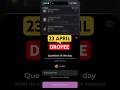 23 April Dropee Season 2 Question of the day | Dropee Question of the day Today