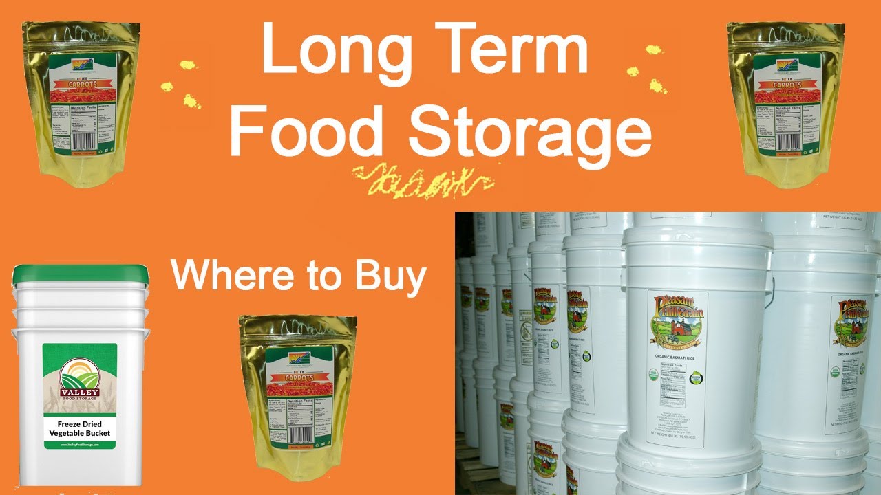 Where to Buy Food for Long Term Storage YouTube