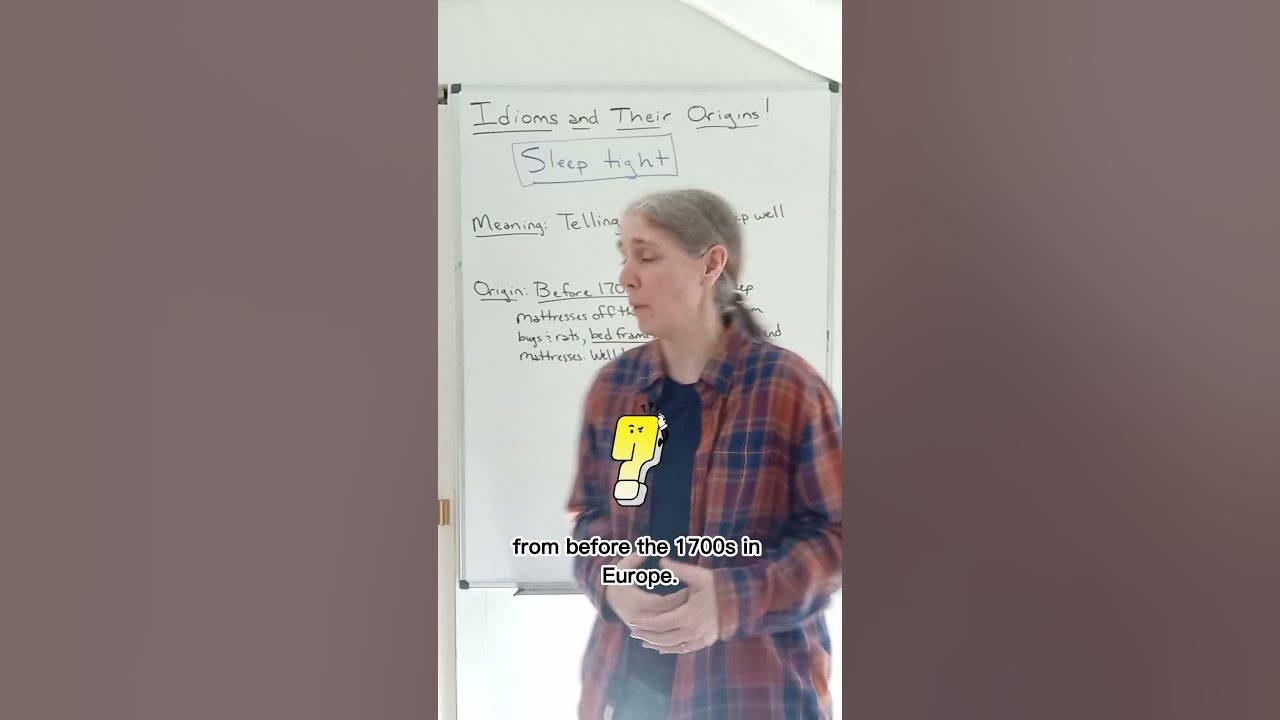 Sleep Tight Learning Idioms to Expand your English Vocabulary shorts