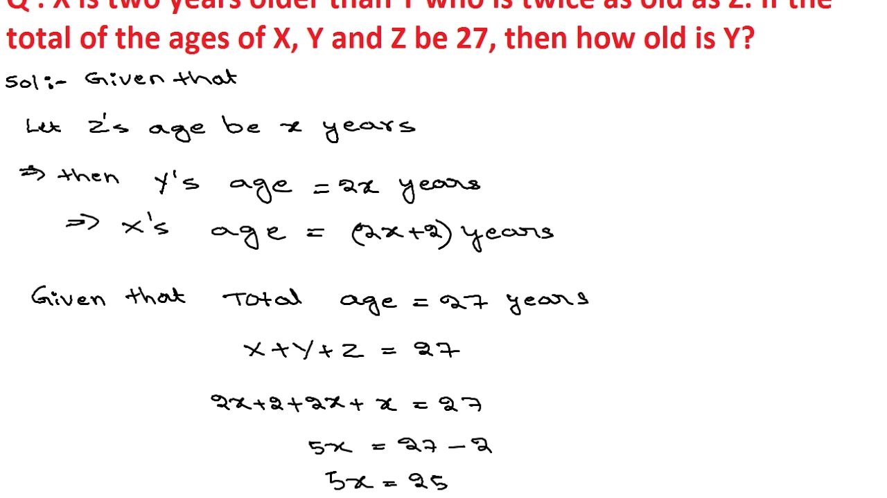 Problems On Ages 4 | Numerical Ability Problems On Ages Questions and Answers