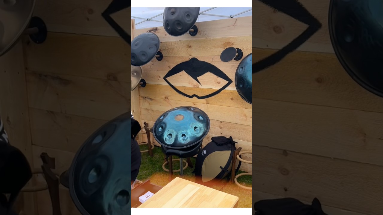 Handpans at The Grass is Green Gathering - #handpan #meditation #festival #handmade