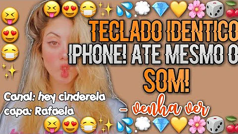 Como deixar o teclado igual o iPhone?