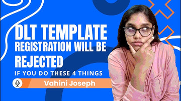 DLT Template Registration | 4 things you shouldn