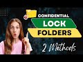 How to Password Lock Folders or Files in Windows 11/ 10/ 8/ 7