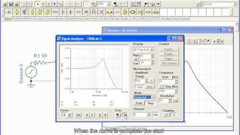 RLC Circuit Measurement (Real-time measurement with TINLab II, comparison with simulation)