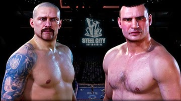 Oleksandr Usyk vs Vitali Klitschko FULL FIGHT | Undisputed Boxing Game AI Simulation (CPU vs CPU)