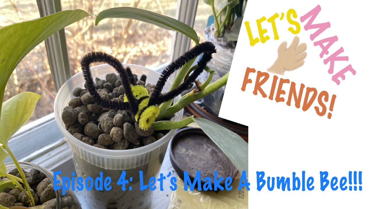 Making A Pipe Cleaner Bumble Bee! (Episode 4, Season 1, Let's Make