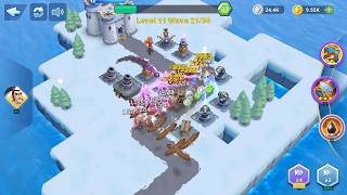 Final War: Frozen Defense Campaign Gameplay. Level 11 Re-Clear! 3 Stars (2026) #finalwar #td screenshot 4