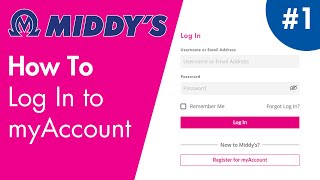 How To Log In to myAccount | Middy's Electrical | Website User Guide