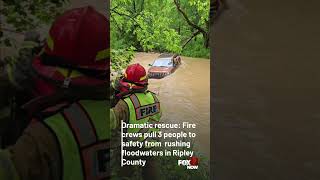 3 rescued from floodwaters in Ripley County, Indiana