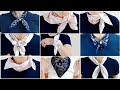 ♡how to wear bandana on neck 17 styles【バンダナの巻き方】お洒落に１７アレンジ！