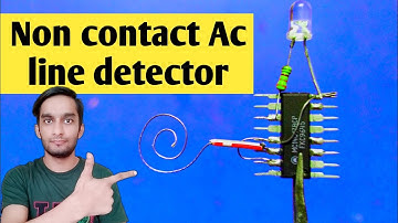 Wireless tester | magic tester | non connect voltage detector | using cd4017 ic