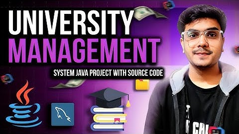 University Management System | Creating more class | Java Project