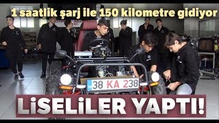 Liseli Öğrenciler Elektrikli Araba Tasarladı
