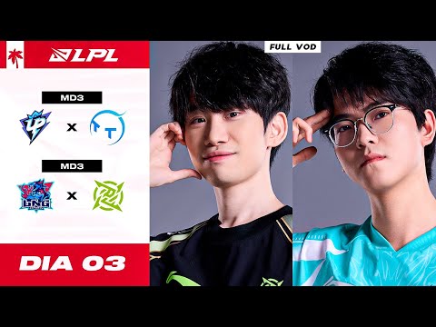 Live completa: UP x TT & LNG x NIP | LPL - Dia 3 | ILHA DAS LENDAS