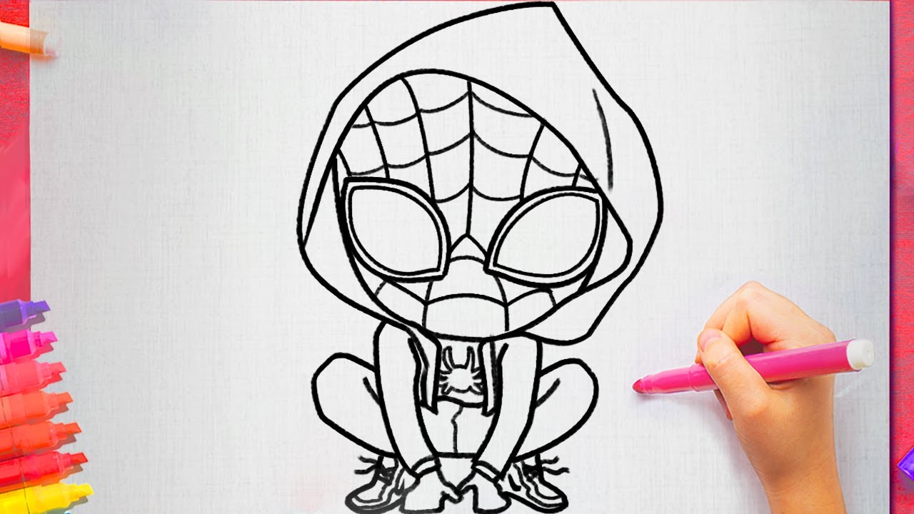Cómo Dibujar A Spiderman Negro Paso A Paso Las Diferentes Etapas (y
