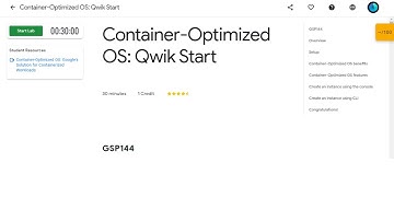 Container-Optimized OS: Qwik Start | Quest : Baseline: Deploy & Develop