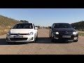 Golf GTI (2016) vs Skoda Octavia 1.8 turbo ( stage2 ) . Битва концерна VAG