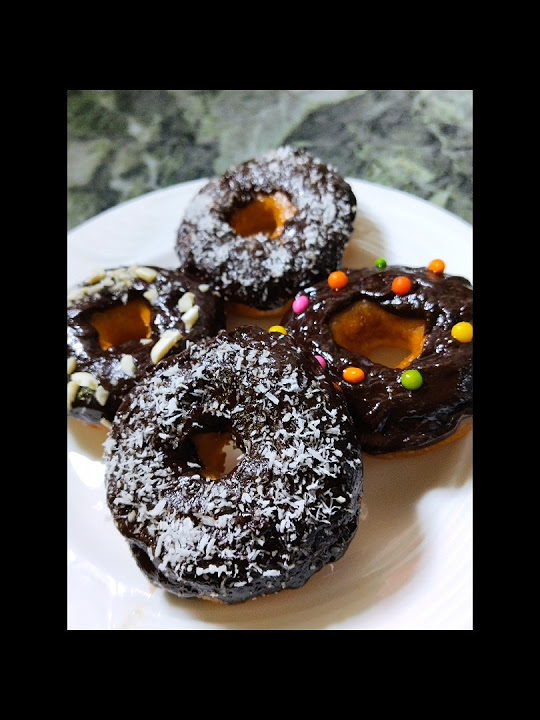 eggless-without-yeast-donut-recipe-youtubeshorts-shorts