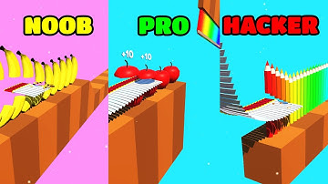 Flying Cut Gameplay - NOOB vs PRO vs HACKER (iOS/Android)
