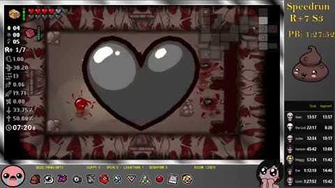 PB 1:11:09 - Speedrun Isaac Racing+ 7 Char Season 3