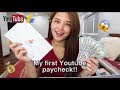 HOW TO GET PAID ON YOUTUBE | MY FIRST YOUTUBE PAYCHECK