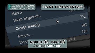 Flame Fundamentals - Module 2 - Deel 08 - Subclips maken