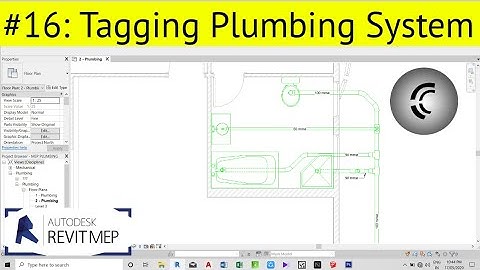 Revit MEP Lesson 16 : Tagging Plumbing systems