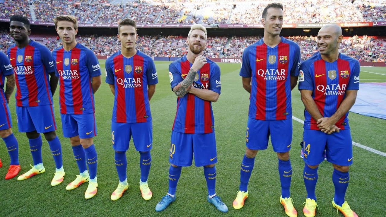 FC Barcelona's squad presentation for 2016/17 - YouTube