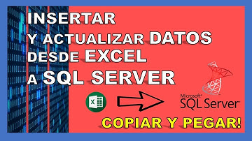 Como insertar datos desde Excel a Sql Server con copiar y pegar!