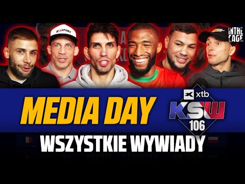 XTB KSW 106: MEDIA DAY | ZIÓŁKOWSKI vs PARNASSE | JANIKOWSKI vs ZERHOUNI [WSZYSTKIE WYWIADY]