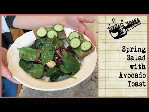Spring Salad with Avocado Toast - Perfect Lunch Recipe!