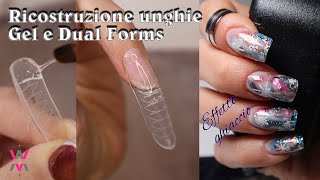 Ricostruzione unghie con Gel e Dual Forms | Effetto sotto ghiaccio