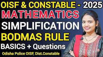SIMPLIFICATION Basics With Questions & Answers ll OISF AND CONSTABLE EXAM 2025